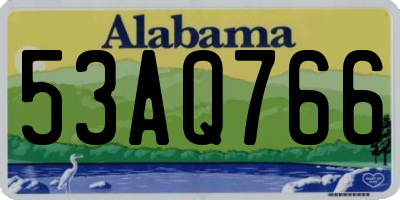 AL license plate 53AQ766