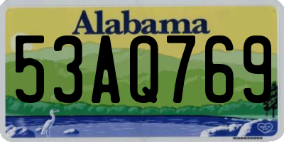 AL license plate 53AQ769