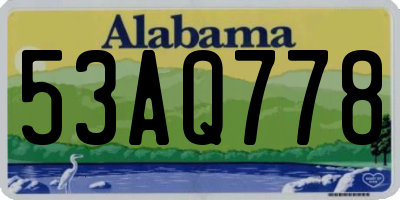 AL license plate 53AQ778