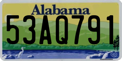 AL license plate 53AQ791