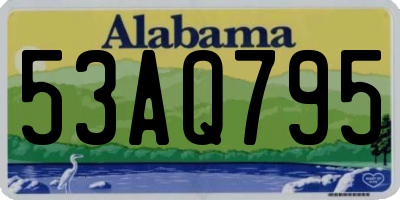 AL license plate 53AQ795