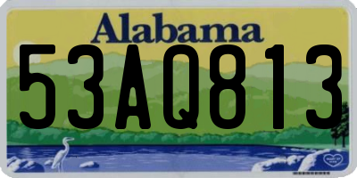 AL license plate 53AQ813