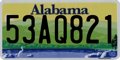 AL license plate 53AQ821
