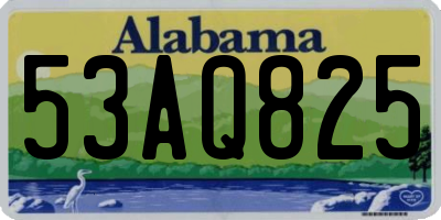 AL license plate 53AQ825