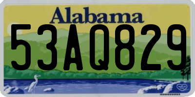 AL license plate 53AQ829