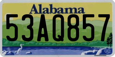 AL license plate 53AQ857