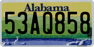 AL license plate 53AQ858