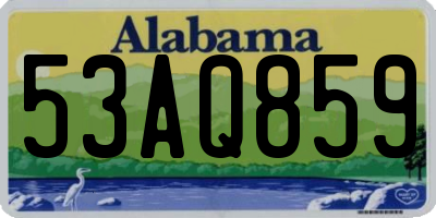 AL license plate 53AQ859