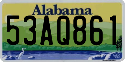 AL license plate 53AQ861