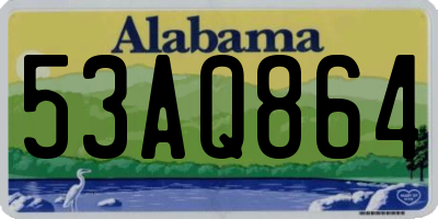 AL license plate 53AQ864