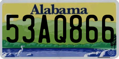 AL license plate 53AQ866