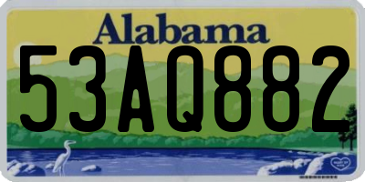 AL license plate 53AQ882