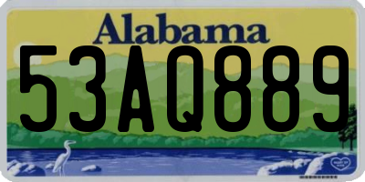 AL license plate 53AQ889