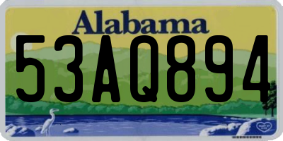 AL license plate 53AQ894