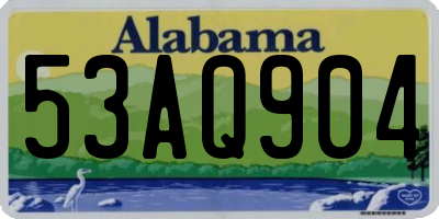 AL license plate 53AQ904