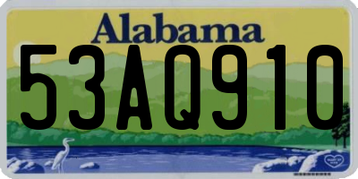 AL license plate 53AQ910