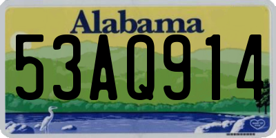 AL license plate 53AQ914