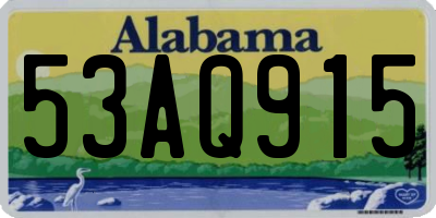 AL license plate 53AQ915