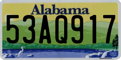 AL license plate 53AQ917