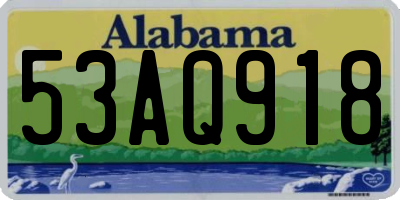 AL license plate 53AQ918