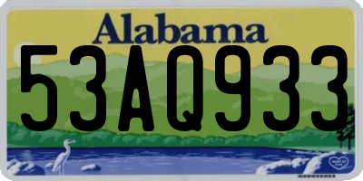 AL license plate 53AQ933