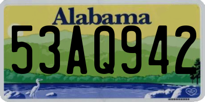 AL license plate 53AQ942