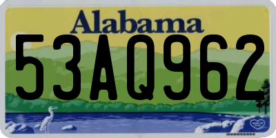 AL license plate 53AQ962