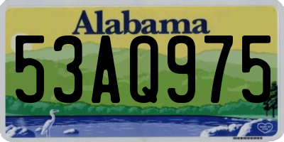 AL license plate 53AQ975