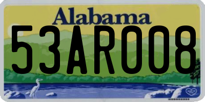 AL license plate 53AR008