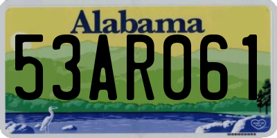 AL license plate 53AR061