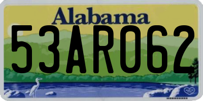AL license plate 53AR062