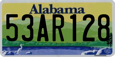 AL license plate 53AR128
