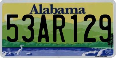 AL license plate 53AR129
