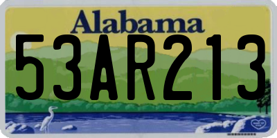 AL license plate 53AR213