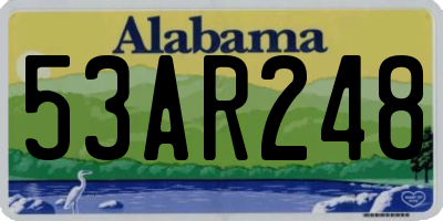 AL license plate 53AR248