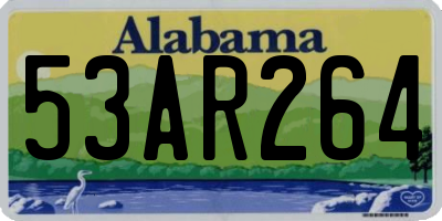 AL license plate 53AR264