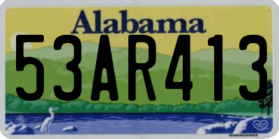 AL license plate 53AR413