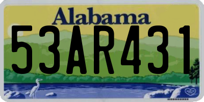 AL license plate 53AR431