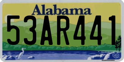 AL license plate 53AR441