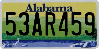 AL license plate 53AR459