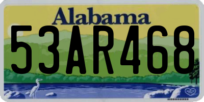 AL license plate 53AR468