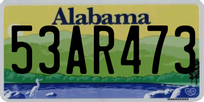 AL license plate 53AR473