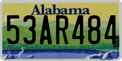 AL license plate 53AR484
