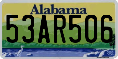 AL license plate 53AR506