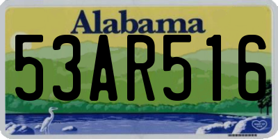 AL license plate 53AR516