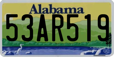 AL license plate 53AR519
