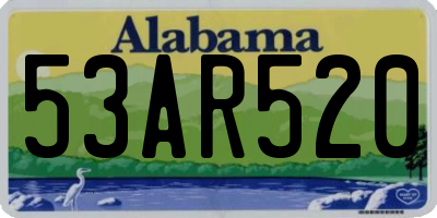 AL license plate 53AR520
