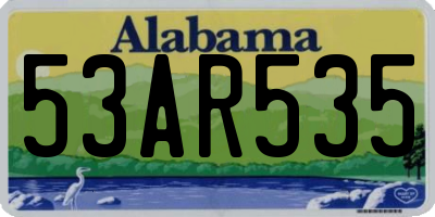 AL license plate 53AR535