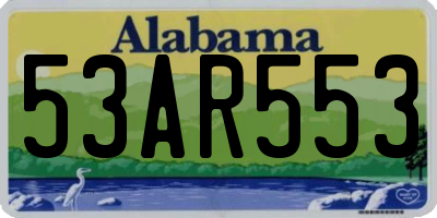 AL license plate 53AR553