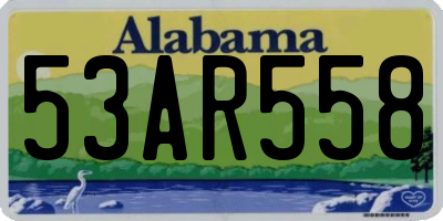 AL license plate 53AR558